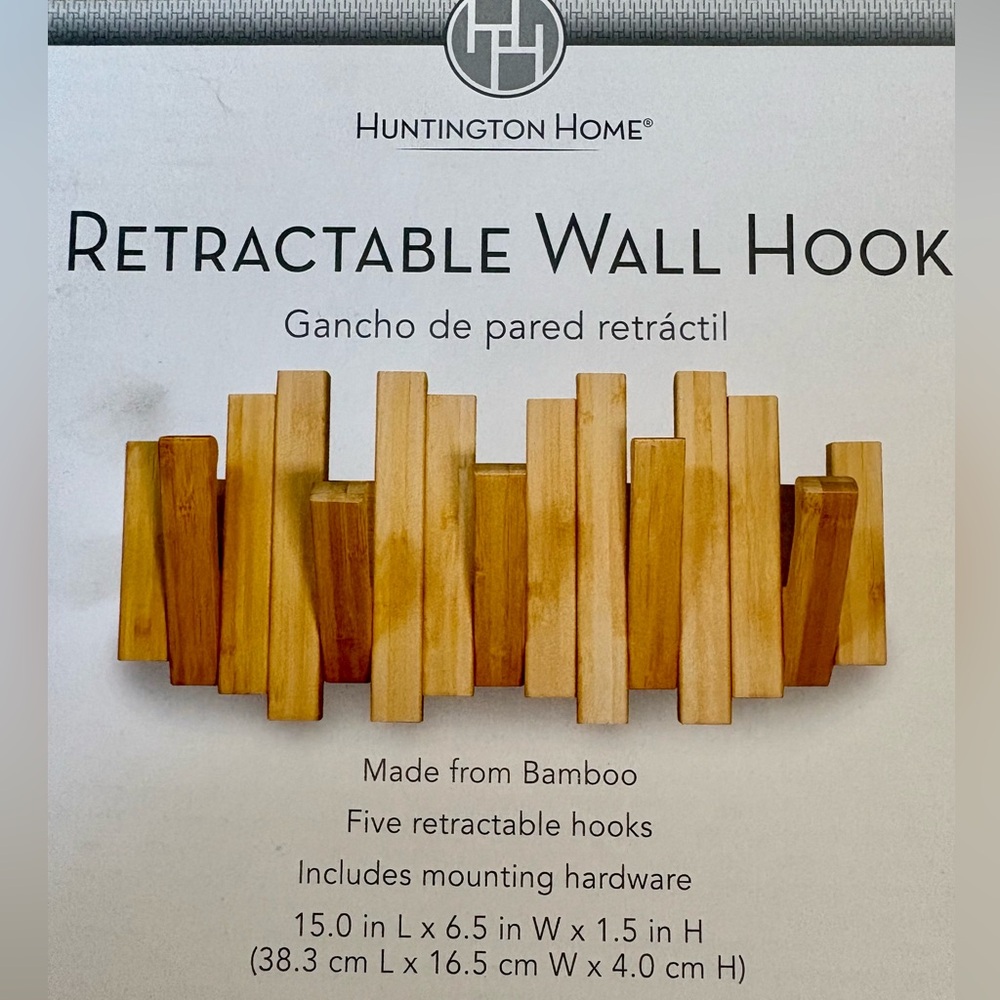 Huntington Home Retractable Wall Hook